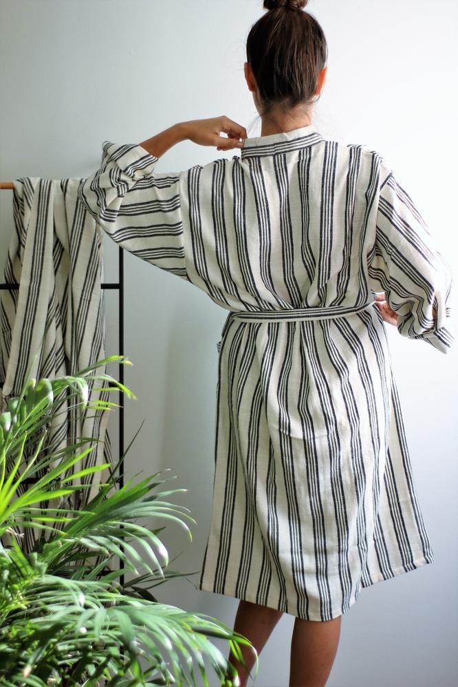BROOKLYN Handwoven Robe - anatolico
