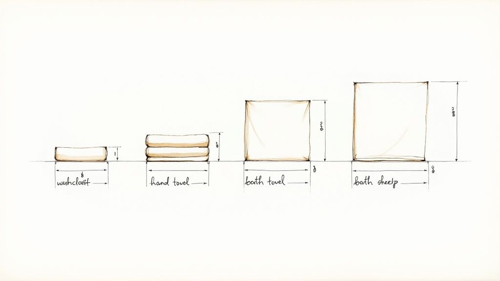 Your Guide to the Bath Towel Size Chart