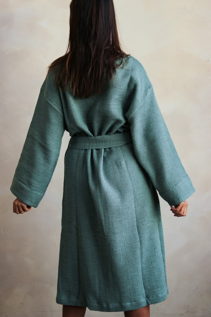 Sultan Waffle Robe - Premium Turkish Cotton Bathrobe