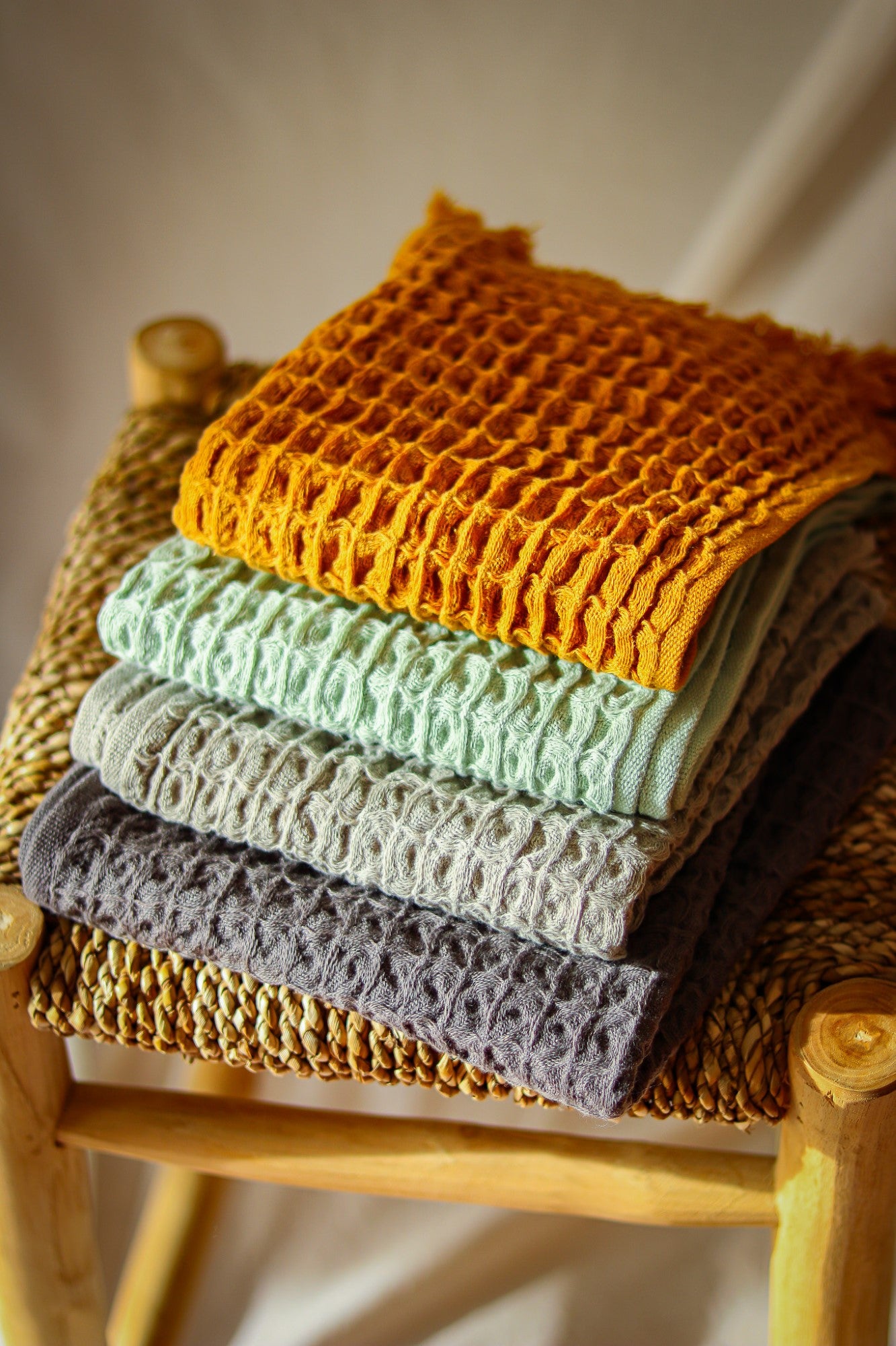 Aegean Grid Waffle Small Hand Towel