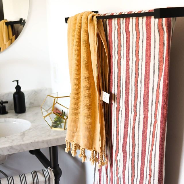 Waffle-weave Turkish Towel Coral - Anatolico – anatolico