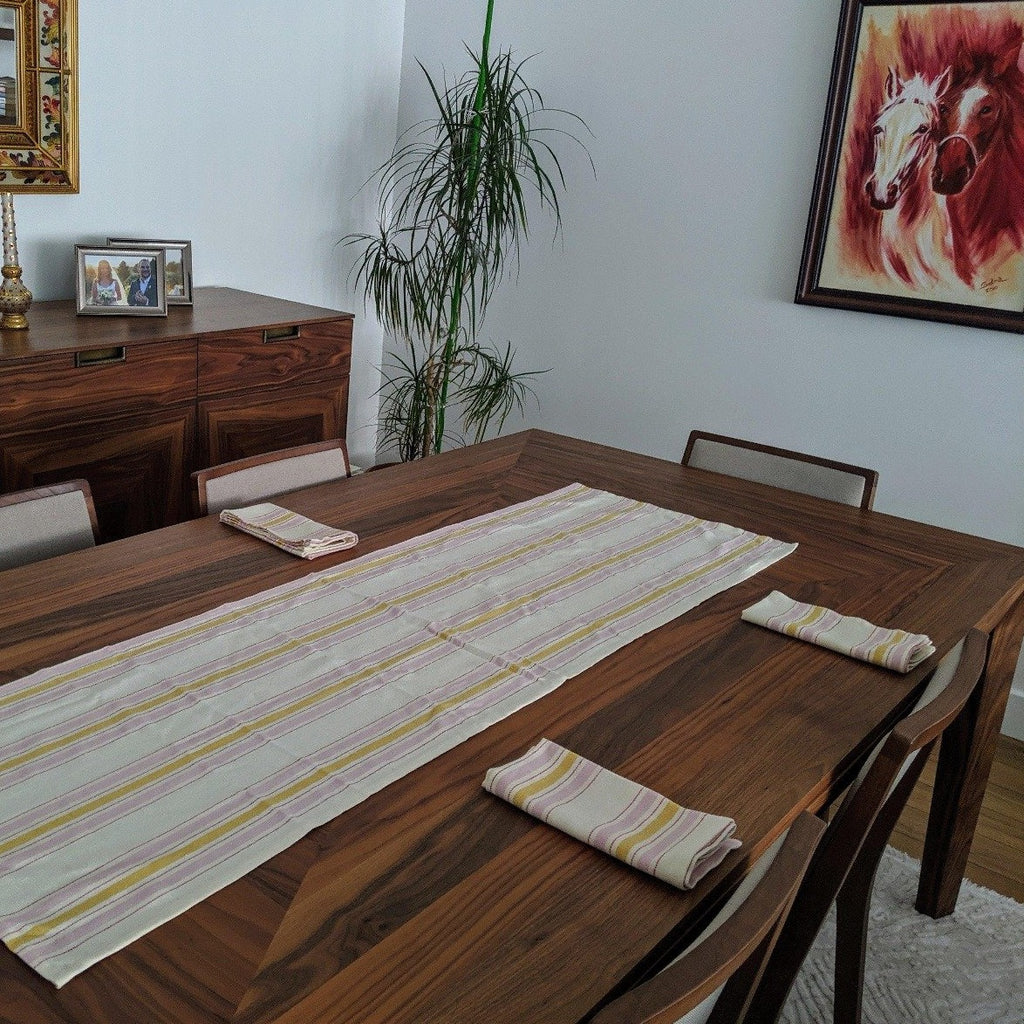 BOHO ROSE Table Runner and Napkin Set - anatolico
