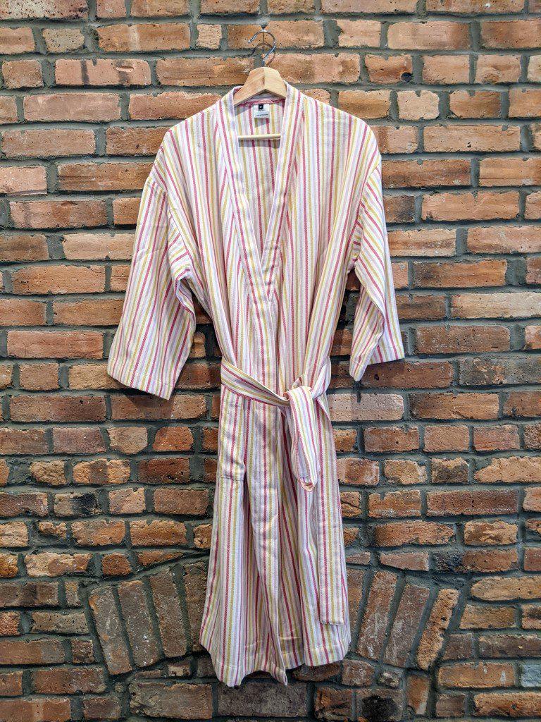 BOHO STRIPES Handwoven Robe - anatolico