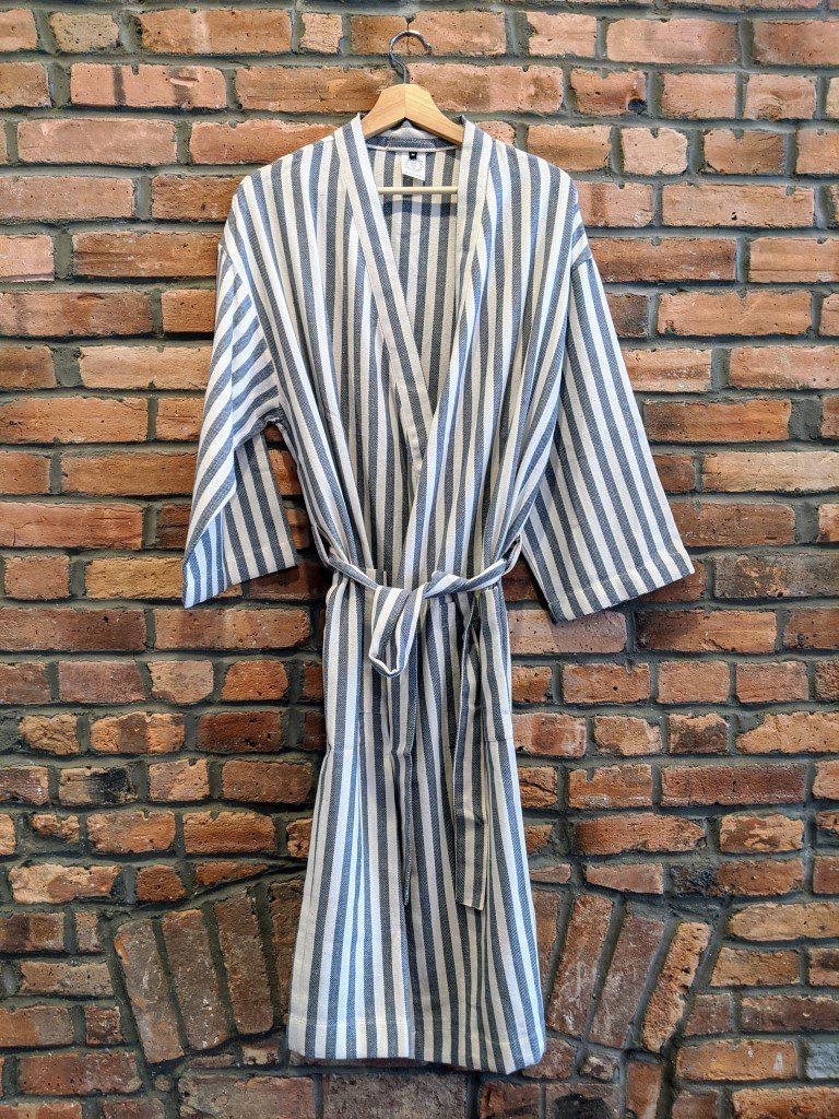 GRAY Handwoven Robe - anatolico
